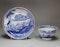 Very rare Chinese export blue and white teabowl and saucer, c.1770 - image 1