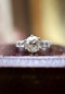 A very fine 1.60 Carat Old Cut Diamond & Platinum Solitaire Ring with French Cut Diamond Shoulders, English, Circa 1930 - image 2