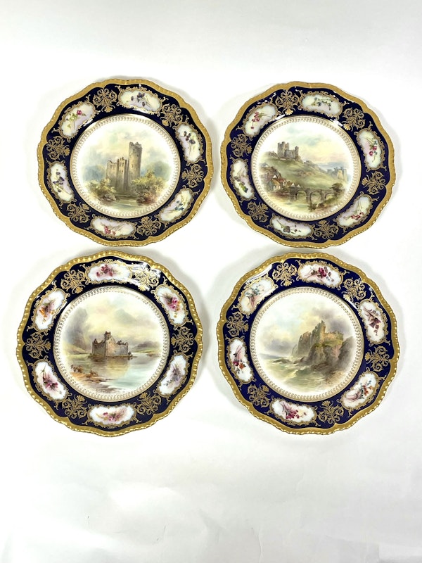 Signed Royal Worcester topographical plate - image 5