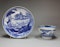 Very rare Chinese export blue and white teabowl and saucer, c.1770 - image 1