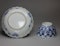 Chinese blue and white moulded bowl and saucer, Kangxi (1662-1722) - image 3