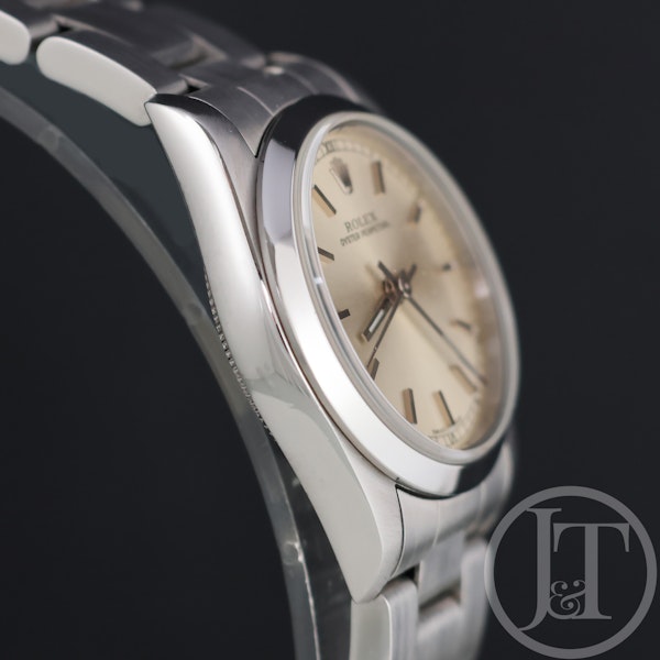 Rolex Oyster Perpetual 31mm 77080 Silver Baton Dial 2005 - image 5