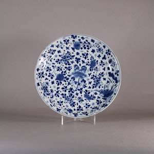 Chinese blue and white plate, Kangxi (1662-1722)