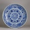 Chinese blue and white plate, Kangxi (1662-1722) - image 1