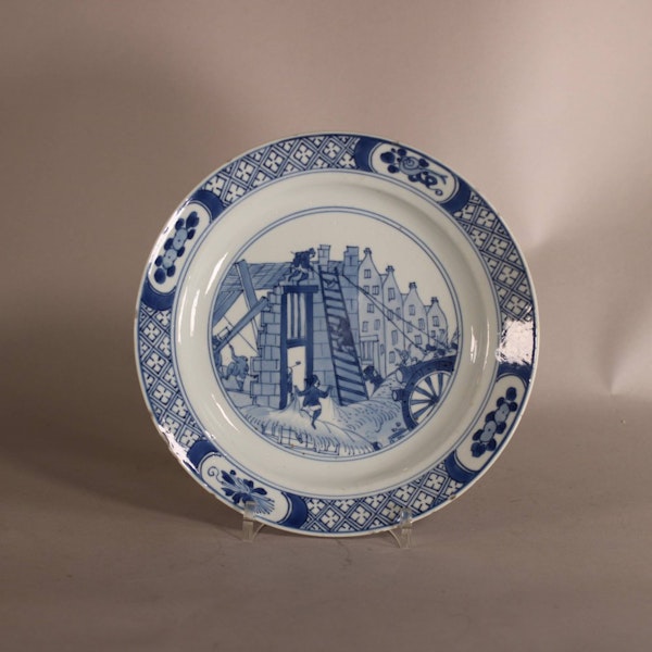 Chinese blue and white ‘Riot of Rotterdam’ plate, Kangxi (1662-1722) - image 2