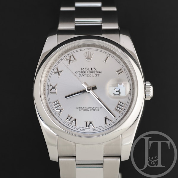 Rolex Datejust 36mm 116200 Silver Roman Oyster 2007 - image 1