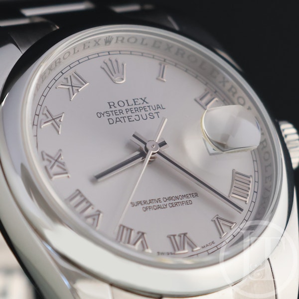 Rolex Datejust 36mm 116200 Silver Roman Oyster 2007 - image 5