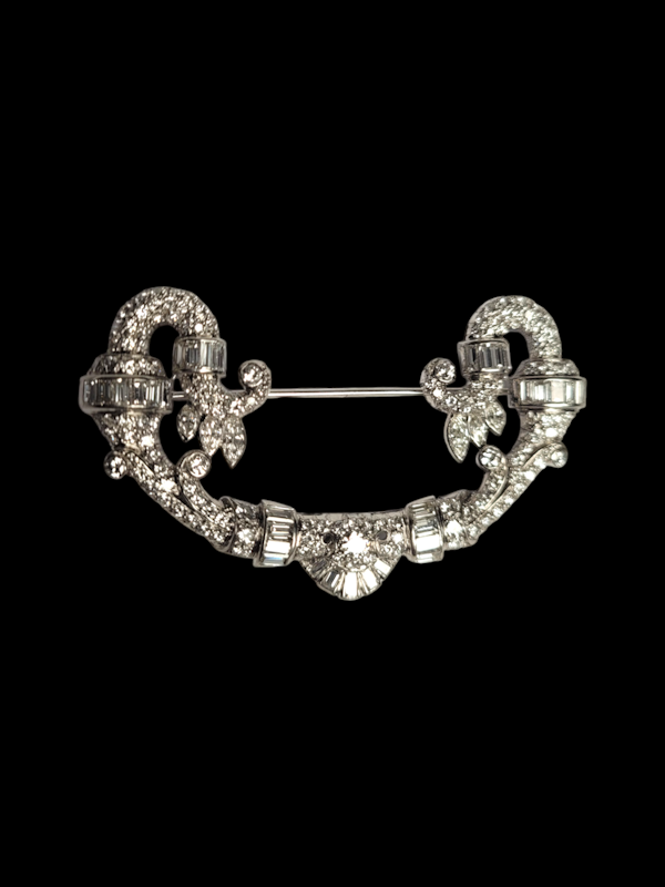 Rare Transforming Art deco diamond diamond Giardinetti brooch SKU: 7580 DBGEMS - image 3