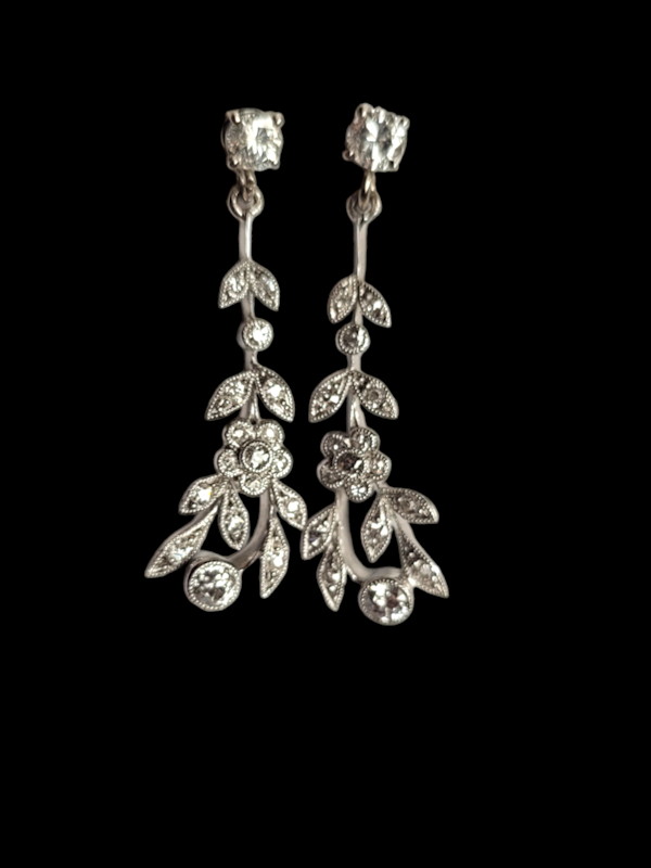 Belle epoque diamond drop earrings SKU: 7570 DBGEMS - image 1