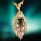 Vintage C1970's Watermelon Tourmaline Pendant / Brooch - image 1