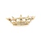 Antique Diamond Platinum and Gold Crown Brooch, Circa 1915 - image 7