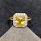 Yellow Sapphire Diamond Ring in 18ct Yellow/White Gold date circa 1970, SHAPIRO & Co since1979 - image 8