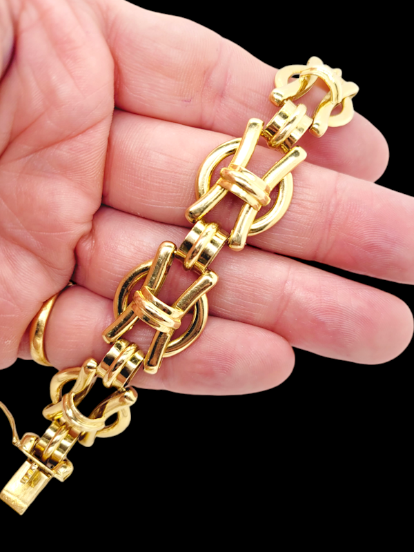 18ct gold vintage day wear bracelet SKU: 7602 DBGEMS - image 3