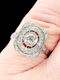 Art deco diamond panel engagement ring SKU: 7601 DBGEMS - image 2