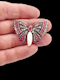 Fine Antique Ruby, diamond and natural pearl butterfly brooch SKU: 7600 DBGEMS - image 2