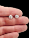 1.14ct & 1.13ct certified diamond stud earrings SKU: 7599 DBGEMS - image 2