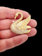 Vintage Swan pave set diamond brooch SKU: 7598 DBGEMS - image 2