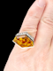 Unique retro hexagonal citrine and diamond dress ring SKU: 7595 DBGEMS - image 3