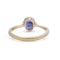 22kt yellow gold sapphire solitaire ring - image 3