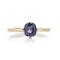 22kt yellow gold sapphire solitaire ring - image 2