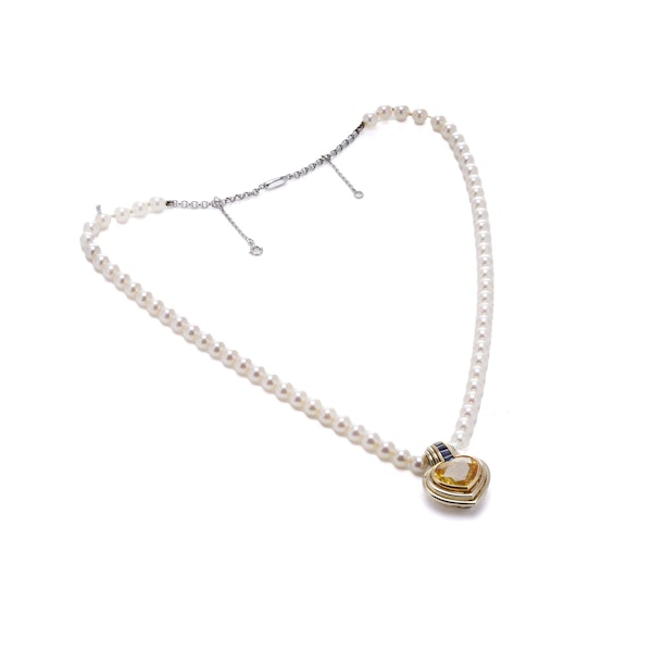 Van Cleef & Arpels 18kt Gold Pearl Necklace - image 7