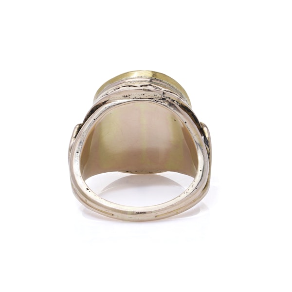 Victorian 15kt gold rose-cut diamond ring - image 5