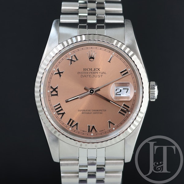 Rolex Datejust 36mm 16234 Salmon Roman Jubilee 1990 - image 1