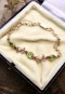 15ct Yellow Gold Victorian Peridot, Pearl and Ruby Bracelet Circa 1890 - image 1