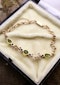 15ct Yellow Gold Victorian Peridot, Pearl and Ruby Bracelet Circa 1890 - image 4