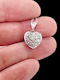 Old mine cut diamond heart pendant SKU: 7624 DBGEMS - image 2