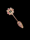 Fine Emerald, ruby and diamond Jabot pin SKU: 7622 DBGEMS - image 4