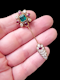 Fine Emerald, ruby and diamond Jabot pin SKU: 7622 DBGEMS - image 3