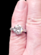 2.60cts old European transitional cut diamond and baguette diamond engagement ring SKU: 7621 DBGEMS - image 3