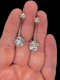 Antique chunky old mine diamond cluster drop earrings SKU: 7615 DBGEMS - image 2