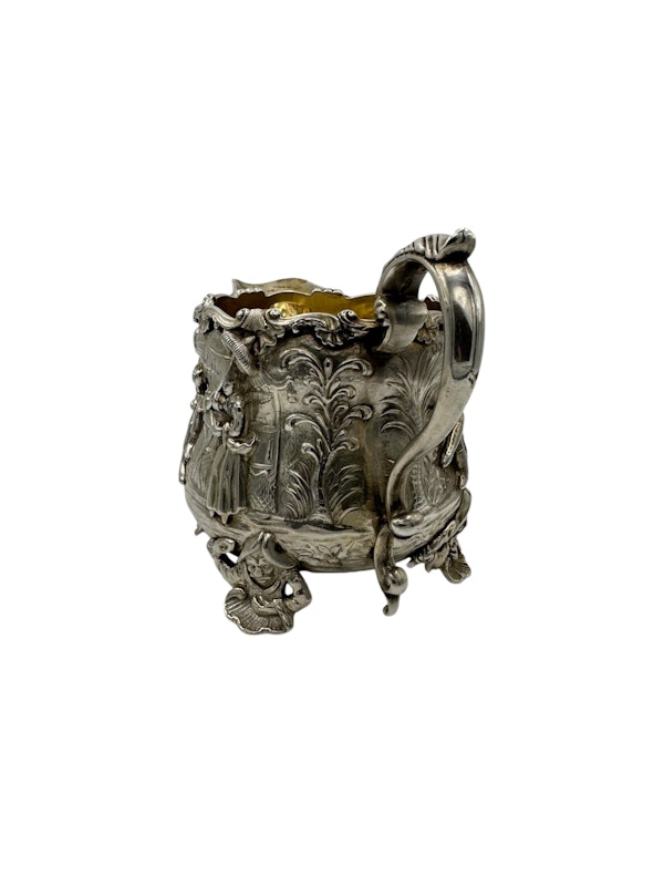 Antique English silver three piece tea set, London 1838 by Edward Farrell. - image 19