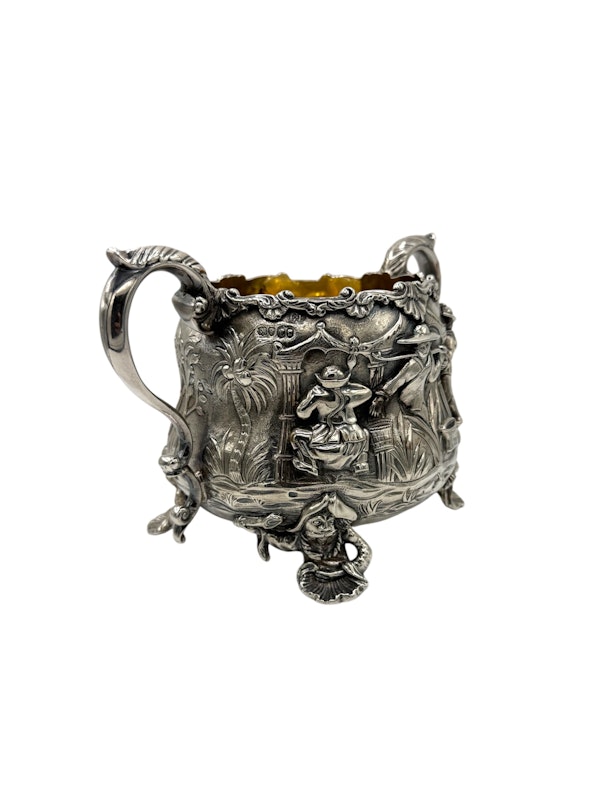 Antique English silver three piece tea set, London 1838 by Edward Farrell. - image 12