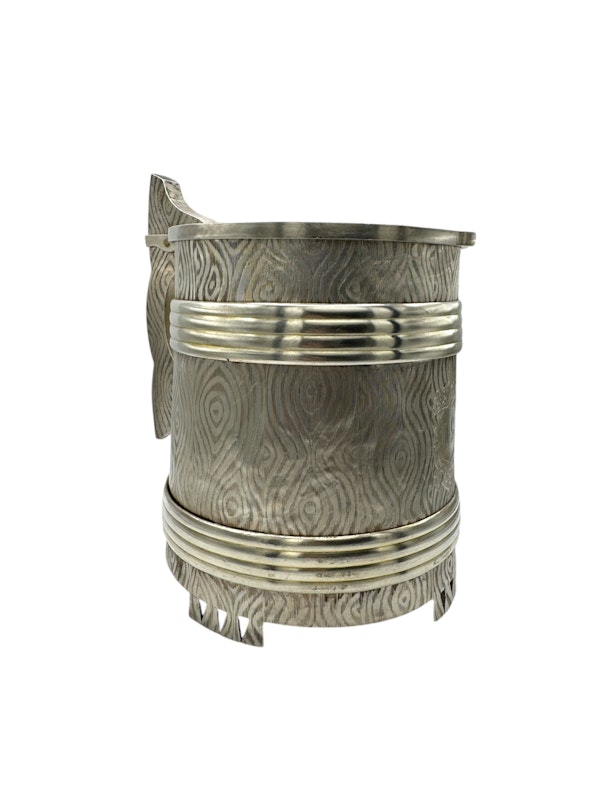 Massive Russian Silver trompe l'oeil tankard, Moscow 1869. - image 3