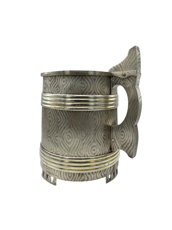 Massive Russian Silver trompe l'oeil tankard, Moscow 1869. - image 6