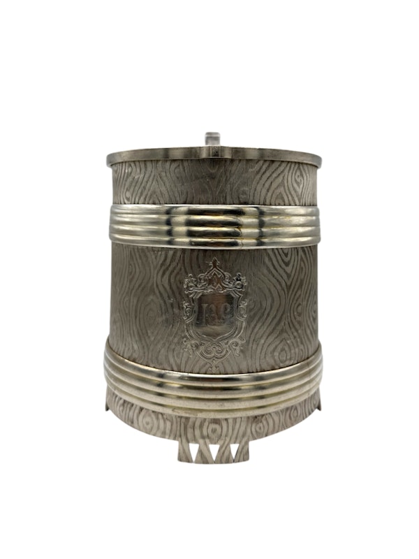 Massive Russian Silver trompe l'oeil tankard, Moscow 1869. - image 2