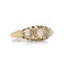 18kt gold three - stone opal and diamond ring. - image 5