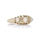 18kt gold three - stone opal and diamond ring. - image 3