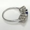 Antique Sapphire Diamond Trilogy Ring - image 3