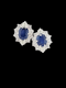 Substantial 1960's vintage sapphire and diamond earrings SKU: 7637 DBGEMS - image 1