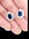 Substantial 1960's vintage sapphire and diamond earrings SKU: 7637 DBGEMS - image 2