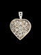 Antique chunky old mine cut diamond heart pendant SKU: 7636 DBGEMS - image 3