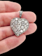 Antique chunky old mine cut diamond heart pendant SKU: 7636 DBGEMS - image 2