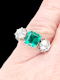 Fine 2.50ct Columbian emerald and diamond ring SKU: 7632 DBGEMS - image 2