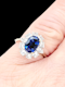 Natural Royal Blue sapphire and diamond engagement ring SKU: 7631 DBGEMS - image 2