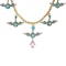 Victorian 20kt. yellow gold and enamel necklace - image 3