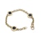 Bvlgari Link Bracelet in 18kt Yellow Gold and Black Onyx plaques - image 8